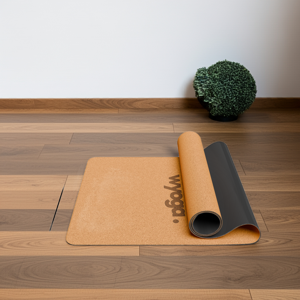 🌱 Nachhaltige Yogamatte Kork 183 x 61 cm