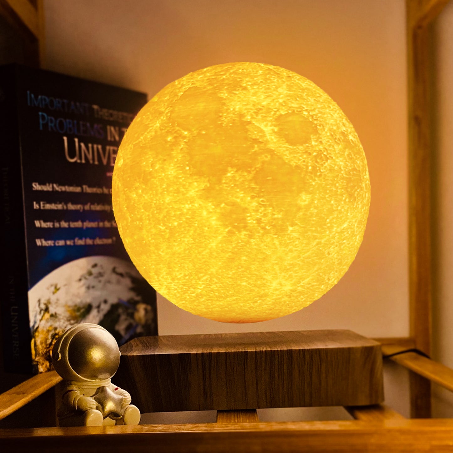 🌕 Schwebende 3D LED Mond Lampe