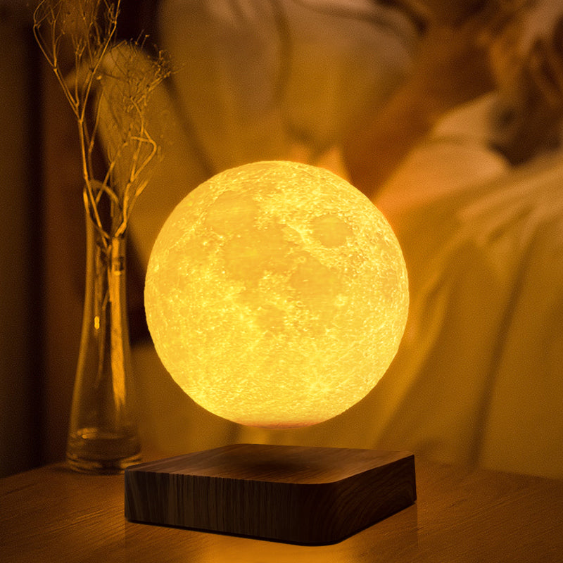 🌕 Schwebende 3D LED Mond Lampe