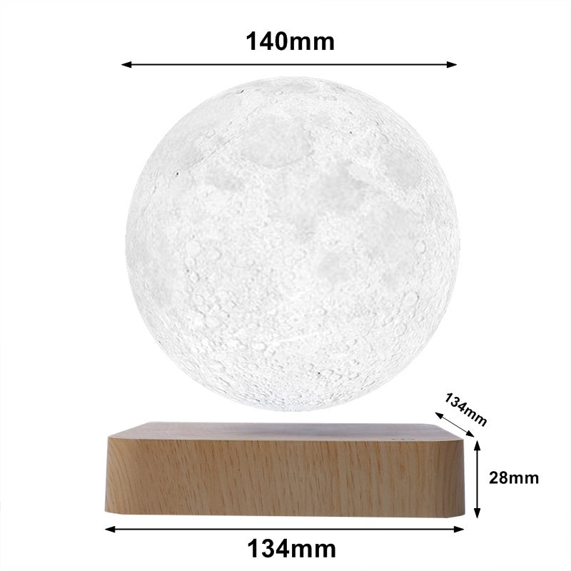 🌕 Schwebende 3D LED Mond Lampe