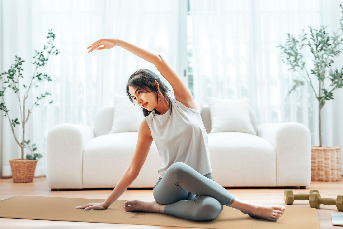 🌱 Nachhaltige Yogamatte Kork 183 x 61 cm